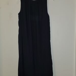 EUC H&M Elegant Black & Metallic Sleeveless Dress